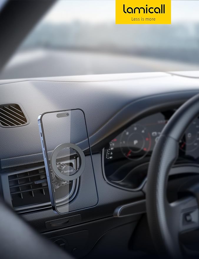 Lamicall for MagSafe Car Mount - [20 Super Magnets] Magnetic Phone Holders for Your Car, Air Vent Phone Holder Car, HandsFree Cell Phone Holder Accessories for Women fit iPhone 17 Pro Max Mothers Day