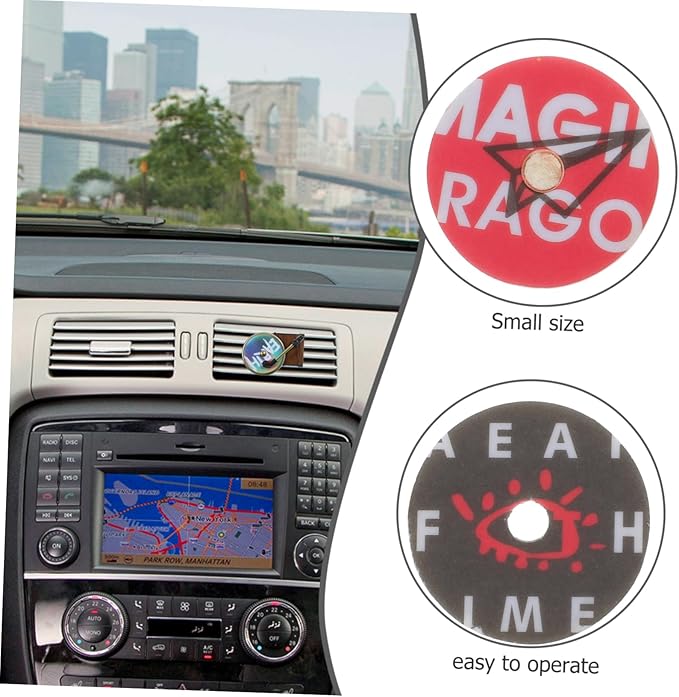 96pcs Pads Vintage Record Player Design for Car Interior Lasting Fragrance Refills for Relaxation and Relief