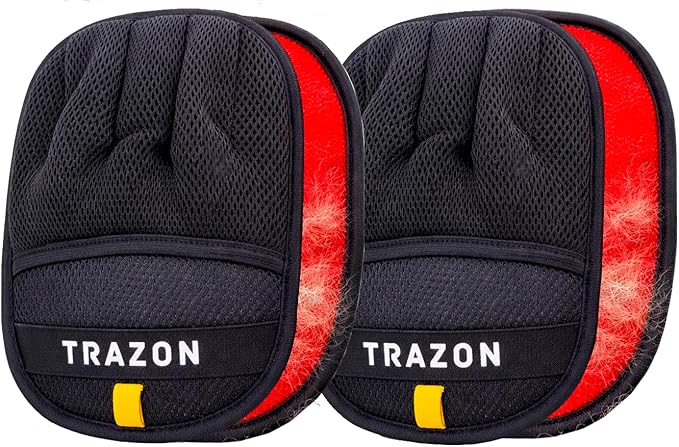 Trazon Pet Hair Removal Gloves 2 Pack – Electrostatic Pet Hair Removal Mitt for Cats & Dogs – Magic Brush Pet Hair Remover & Reusable Lint Brush Alternative for Couch, Furniture, Clothes & Car Seats