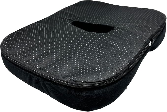 Seat Cushion - Memory Foam Sitting Pillow - Car Seat & Office Chair Cushion - Slip-Resistant with Soft Surface (4 Packs, Curved Shape)