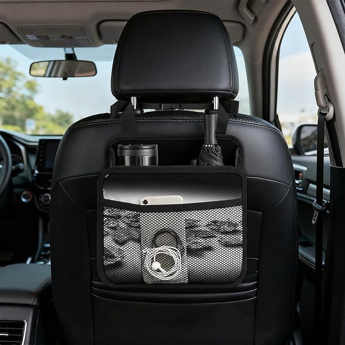 Diamond Jewelry Jewels Luxury Car Seat Back Organizer Large Capacity Car Backseat Organizer Multipurpose Car Seat Back Hanging Bag Practical Auto Travel Accessories for Campers