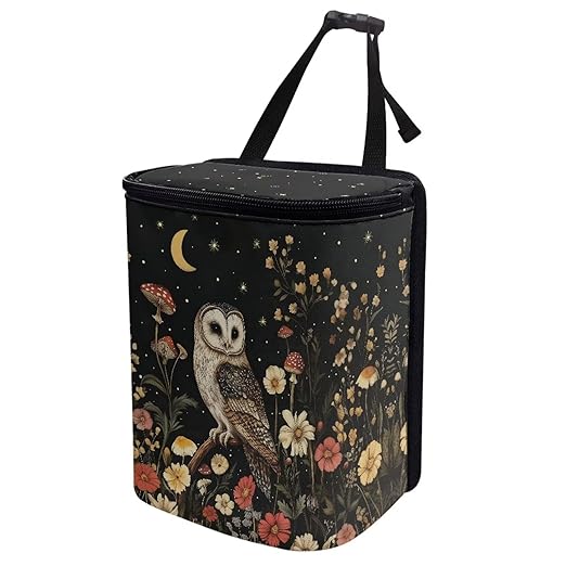 Leopard Car Trash Can Auto Garbage Bag with Lid Leak-Proof Car Storage Bag Garbage Bag Hanging for Headrest Portable Vehicle Backseat Organizer