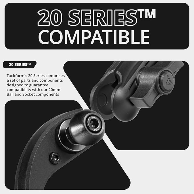 Tackform Link Vent Phone Mount Compatible with 2016-2023 Toyota Tacoma and 2014-2021 Toyota Tundra | Aluminum | Zero Slip | Compatible with MagSafe | Universal Magnetic Holder | 2" Arm | Yellow Knob