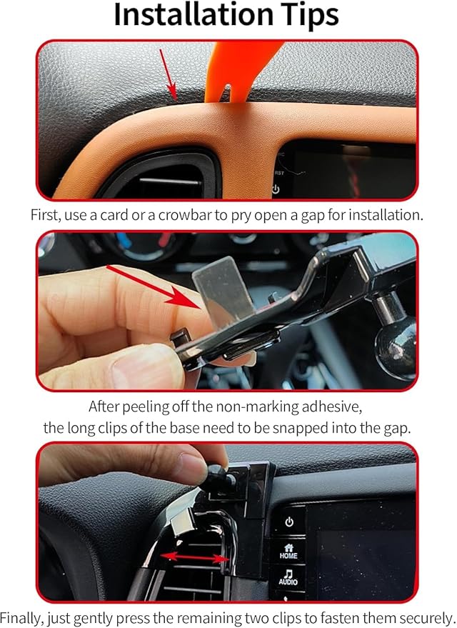 Car Phone Holder for Honda HRV HR-V 2016-2022 Accessories Compatible with MagSafe Cell Phone Mount Hands-Free 360 Degree Rotation Does Not Affect Air Vent