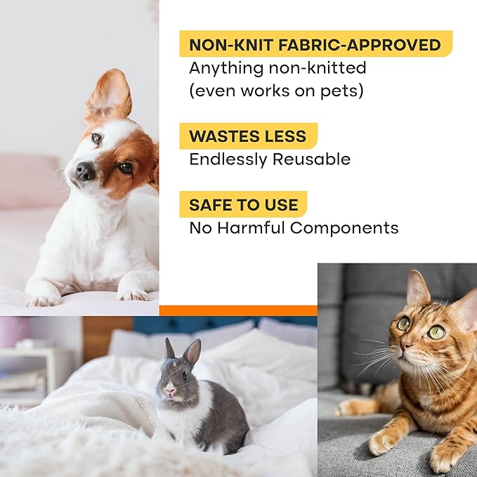 Pro Pet Hair Removal Tool – Dog & Cat Hair Scraper for Carpet, Couch, and Car – Reusable Carpet Hair Removal Tool & Fur Scraper for Upholstery, Rugs, Furniture, and Car Interiors