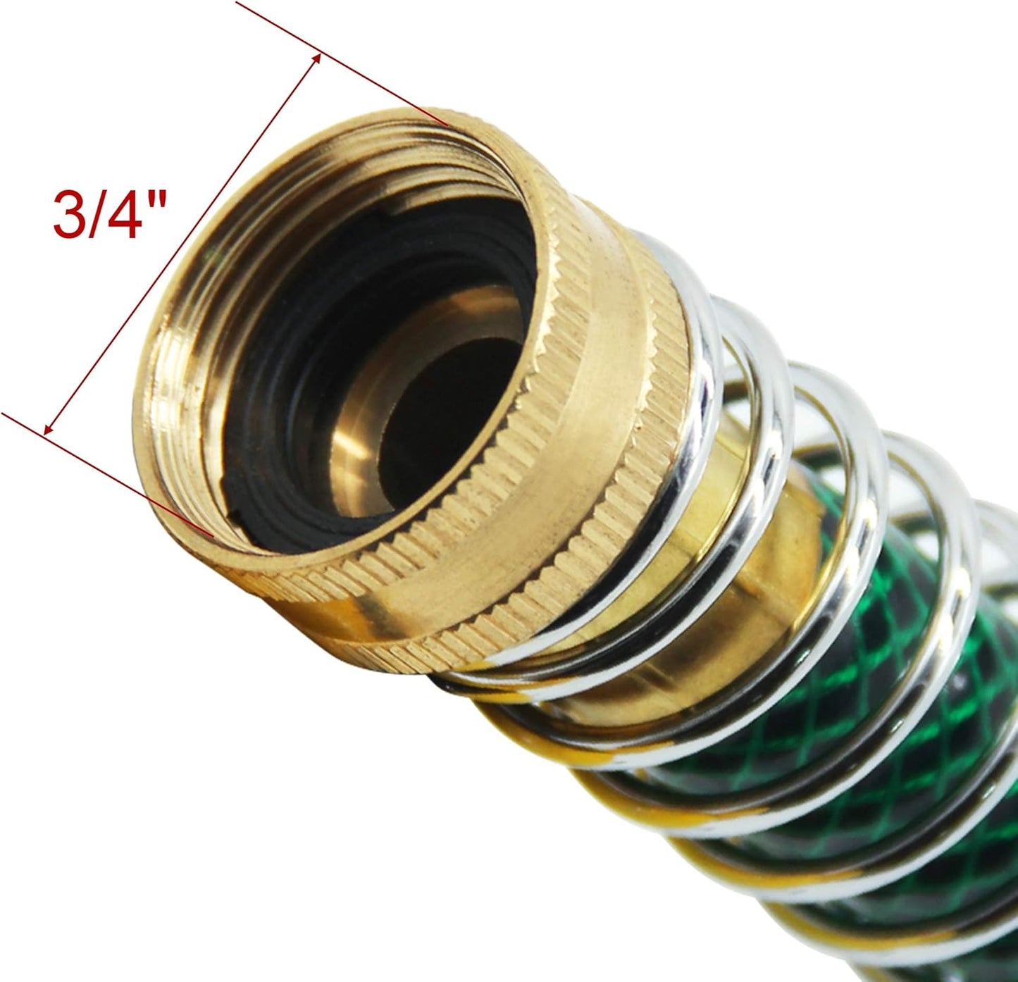 Garden Hose Extension Adapter, Hose Kink Protector with Coil Spring, 2 Pack