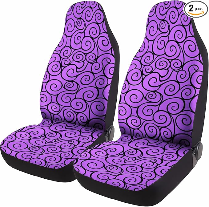 GENANY Power Fruit Car Seat Covers Set of 2, Breathable Front Seat Covers for Truck Sedan SUV, Anime Car Accessories, Anime Gift for Women Men