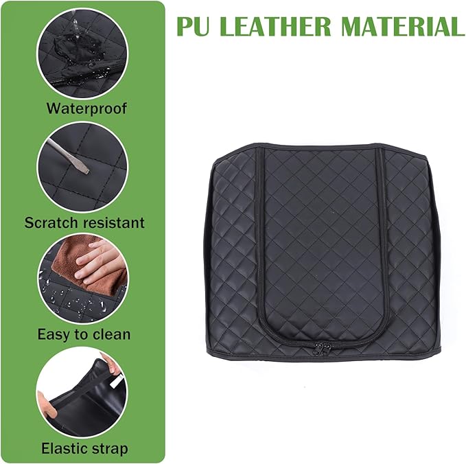 Center Console Armrest Cover Protector Pad Compatible with Toyota Tundra Sequoia 2022-2025 Leather Car Console Armrest Seat Cushion Waterproof Armrest Cushion Lid Interior Accessories (Style F)
