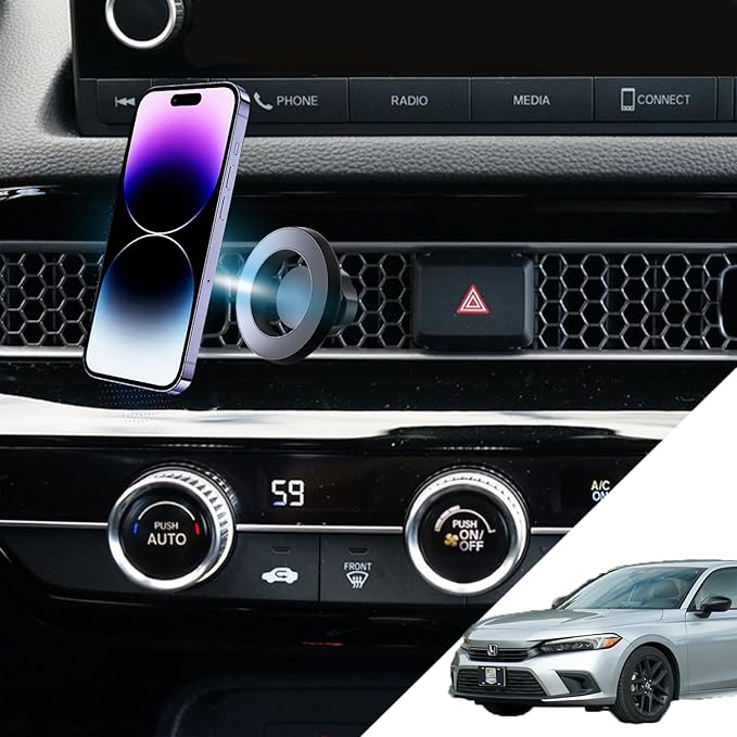 oricarmes 2025 Civic Magnetic Phone Mount Made for 2022-present 11th gen Civic