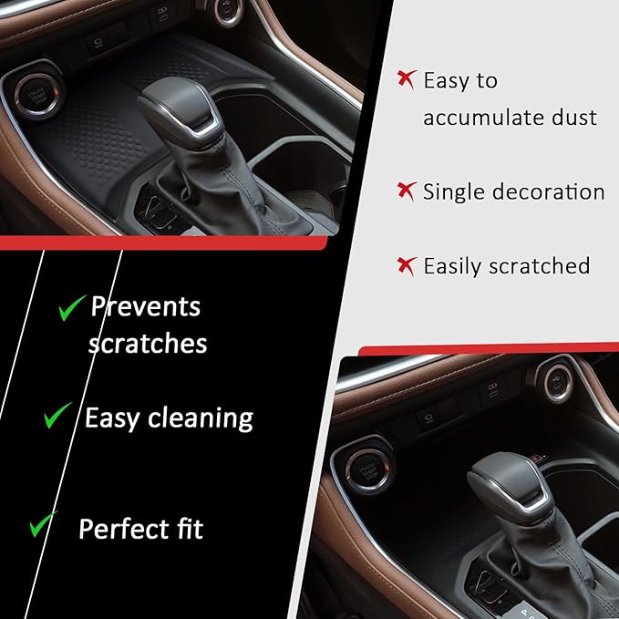 Auovo Charging Mat Compatible with Toyota Grand Highlander Accessories 2024 2025 2026 Car Charging Non-Slip Silicone Protective Mat Pad for 2024 Grand Highlander Interior Trim