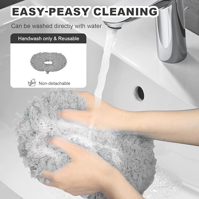 Storystore Ceiling Fan Cleaner Duster - Adjustable Duster with Extension Pole,Dusters for Cleaning Fan Blade, Walls and Cobweb (2Pcs Grey)