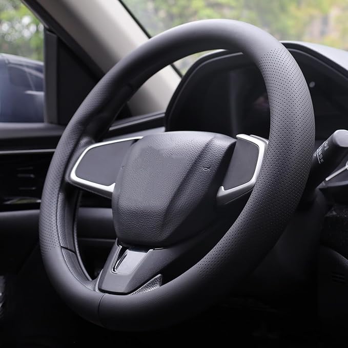 XHRING Car Steering Wheel Cover for Chevy Chevrolet Silverado 1500 2500 HD 3500HD Equinox Malibu Colorado Cruze Impala Traverse Spark Tahoe Trax Express Blazer Suburban Accessories 14 "1/2-15"