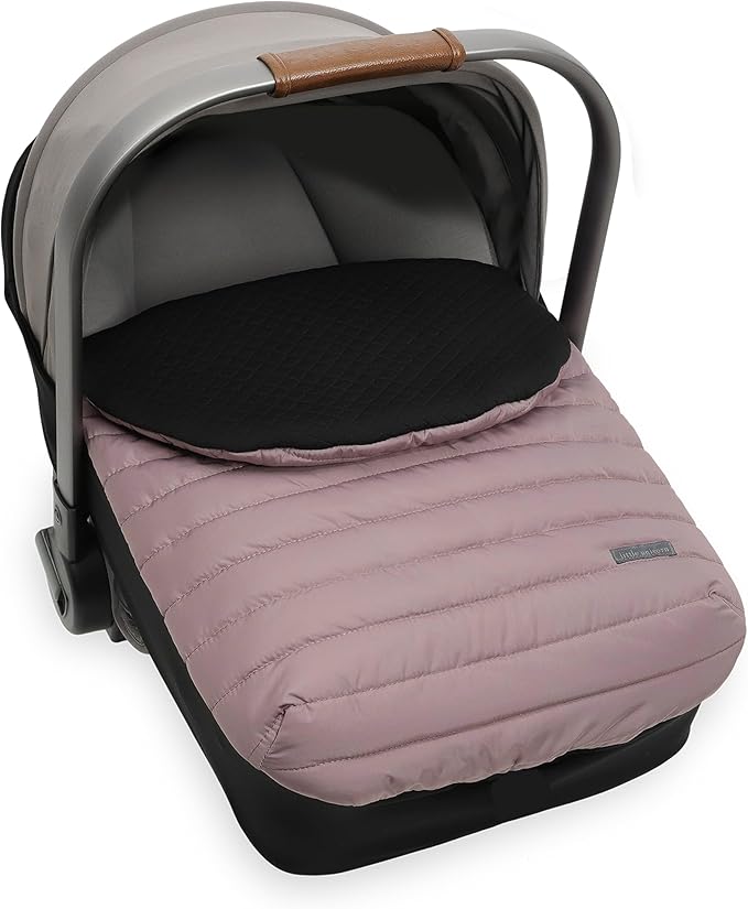 Little Unicorn Winter Car Seat Cover | Premium Insulated Fabric | Universal Fit & Easy to Install | Travel Bag Included (Mauve)
