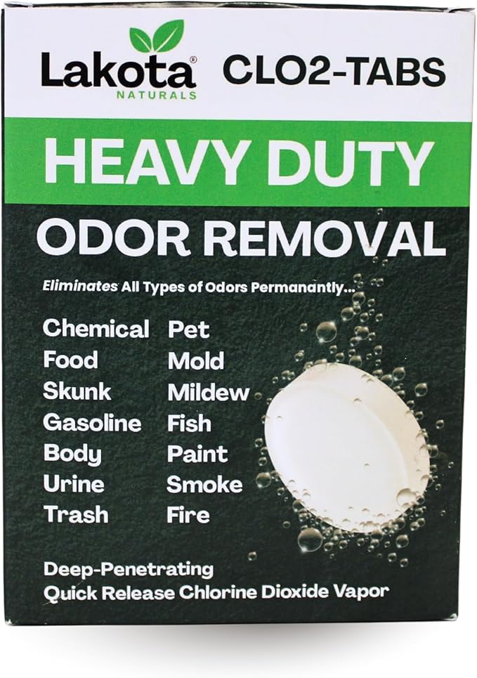 Chlorine Dioxide Heavy-Duty Fogger Deodorizing Kit, Professional Strength Odor Remover For Car, Home, RV, Room, Garage. Scent Bomb Air Freshener & Deodorizer. Easy to Use Kit Eliminates All Odors!