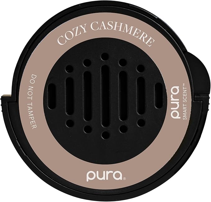 Pura Car Scent Refill - Fragrance for Pura Car Diffuser - Clean & Safe Luxury Diffuser Scent - Long-Lasting Fragrance for 30 Days of Aroma - Fall & Winter Household Essential - Cozy Cashmere