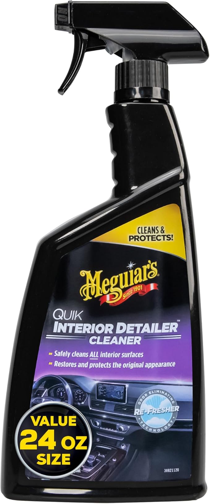 Meguiar's Quik Interior Detailer Cleaner - 24 Oz Spray Bottle