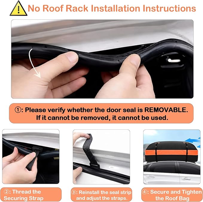 21 Cubic Ft Rooftop Cargo Carrier, Waterproof Car Roof Bag for Vehicles with or Without Rack, Soft Roof Top Luggage Bag for Travel, Camping, Moving(Soft car roof Bag, 21 Cubic feet)
