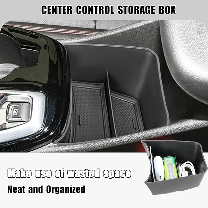 Center Console Organizer Compatible with 2024 2025 2026 Chevy Trax Armrest Storage Box and Center Console Middle Storage Tray Insert Secondary Interior Accessories