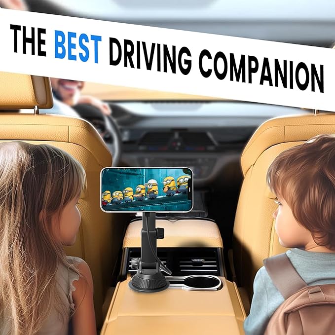 OHLPRO for MagSafe Cup Holder Car Mount Charger for iPhone 17, 15W Fast Charging Magnetic Cupholder Phone Mount, Compatible with iPhone 16 15 14 13 12 Series, for Kids Road Trip Essentials