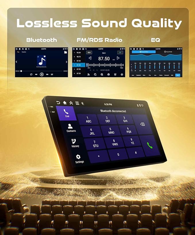 Android Car Radio for Nissan Altima 2008-2012 with Wireless CarPlay Android Auto, Orderich 4G+128G 9 Inch Touchscreen Car Stereo Mirror Link GPS Navigation WiFi Bluetooth FM RDS EQ SWC Backup Camera