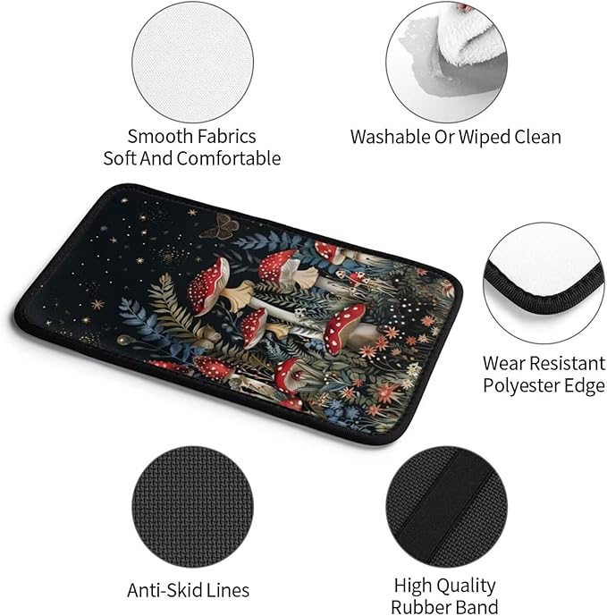 Car Center Console Cushion Pad Mhsoroom Print Universal Armrest Seat Box Cover Protector Black and Red Golden Butterfly Car Decor Accessories Fit for Most Truck Vehicles SUV