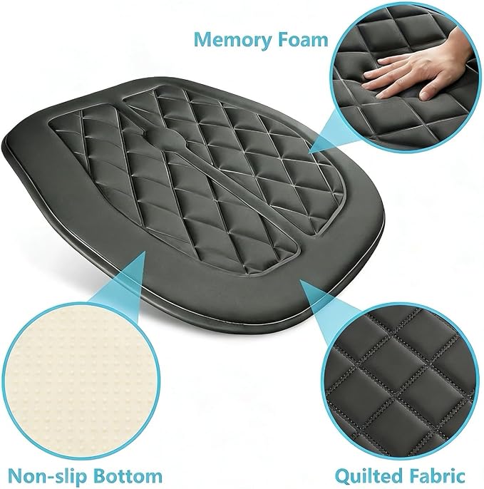Big Ant Memory Foam Car Seat Cushion for Driver - Heightening Seat Pad for Short Drivers, Relieves Pressure for Long Drives - Non-Slip Car Booster Cushion for Office, Truck, Wheelchair