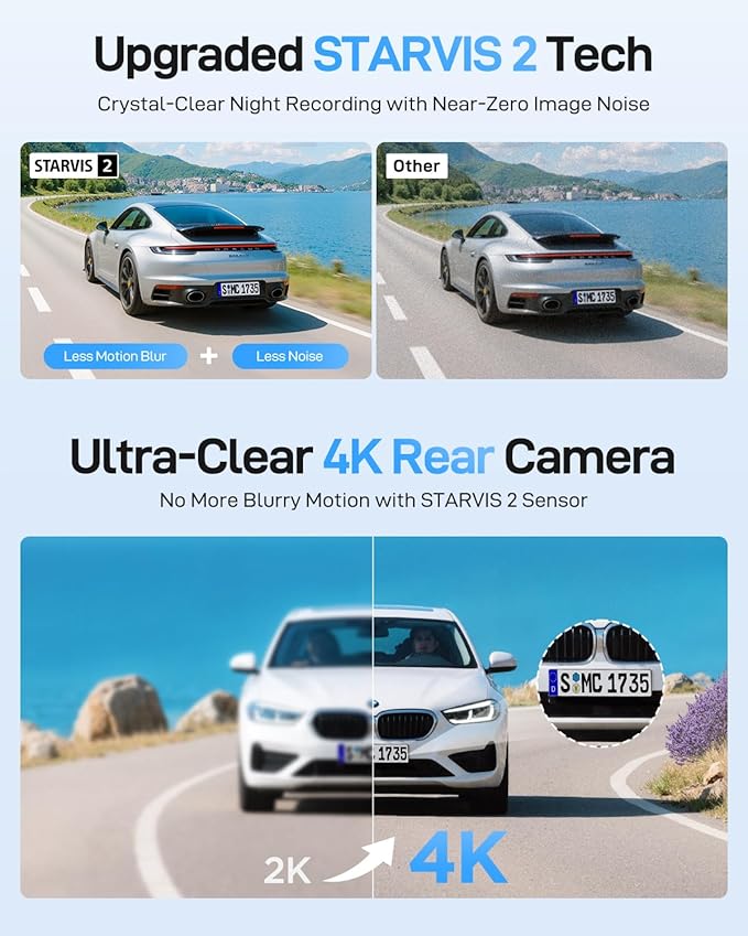 VIOFO A229 Ultra 3 Channel Dash Cam, Dual 4K + 1080P, 210° Fisheye Cabin Car Camera, Triple STARVIS 2 Sensors with Dual 4K HDR, Faster 5GHz Wi-Fi & GPS, Smart Voice Control, Super Night Vision 2.0