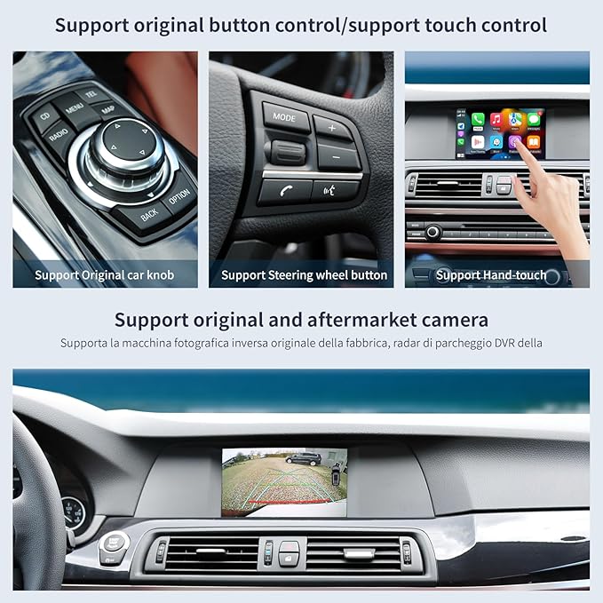 Wireless CarPlay/Android Auto for BMW CIC 1 2 3 4 5 7 SeriesE81 E82 E87 E88 E90 E91 E92 E93 E60 E61 F01 F02 F03 F04