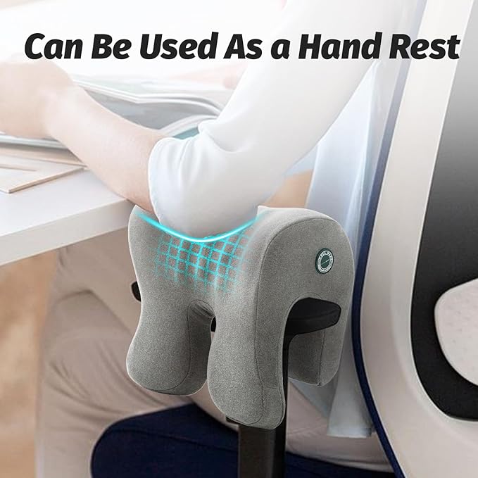 Headrest Office Chair Neck Pillow Ergonomic Memory Foam Desk Pillow for Napping - Multifunctional Comfort for Adult Workstations,Neck Support Pillow Chair for Car, Office, Gaming