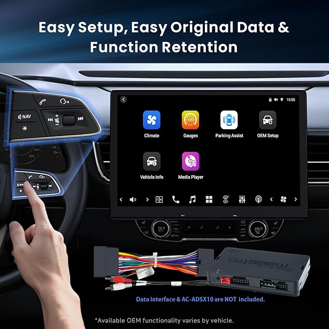 12.95" QLED AI Agent Android Single DIN & Double DIN Car Stereo, Floating Screen, 8G+128G in-Dash Navigation, Golden Hour Alert, 4G LTE, 7.1.2-Ch Audio, HDMI in, Car IoT Hub, Wireless CP&AA,X10G129E