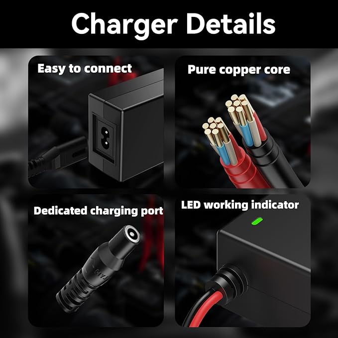 14V 56W Charger for NOCO Jump Starter Compatible with NOCO GB70 GB150 GB250+ GB251+ GB500 GB500+ Genius Boost Ultra Safe Lithium Jump Starter Battery 14V 56W Power Adapter Cord