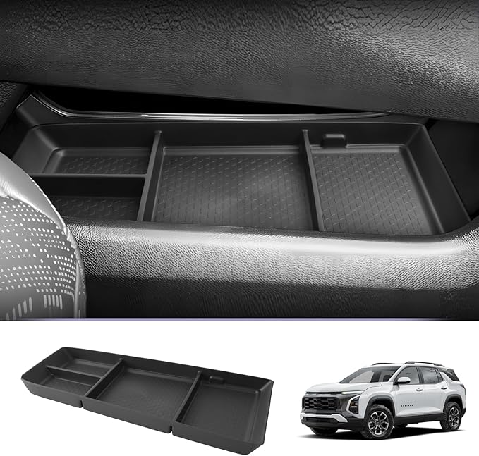 LUWU for 2025 2026 Equinox Lower Center Console Organizer Armrest Storage Box Armrest Organizer Insert Tray Console Organizer Storage Tray 2025 2026 Chevy Equinox Accessories