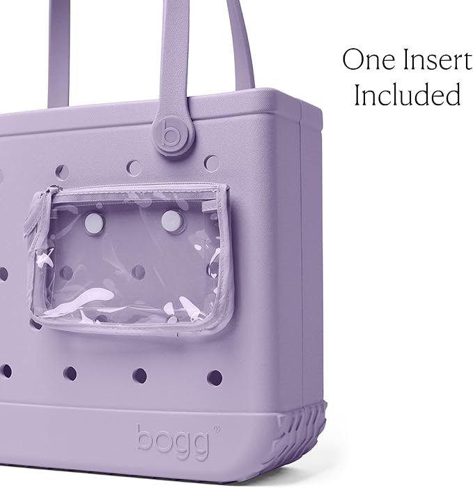 BOGG BAG Medium Tote – 15” x 12.5” x 5” – Durable, Washable, Tip-proof – Beach, Pool, Boat, Work, Sports (I Lilac You a Lot)