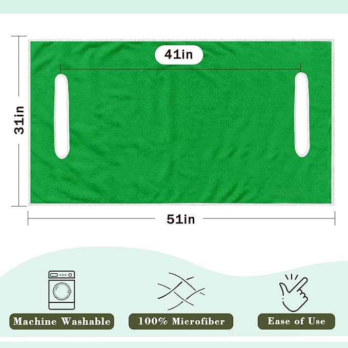 YOKYHOM Golf Cart Seat Covers for 2/4-Seater, Microfiber Seat Towel Blanket, Keeps Seats Cool, Clean & Comfortable, Fits EZGO, Club Car, Yamaha, 51"x31"