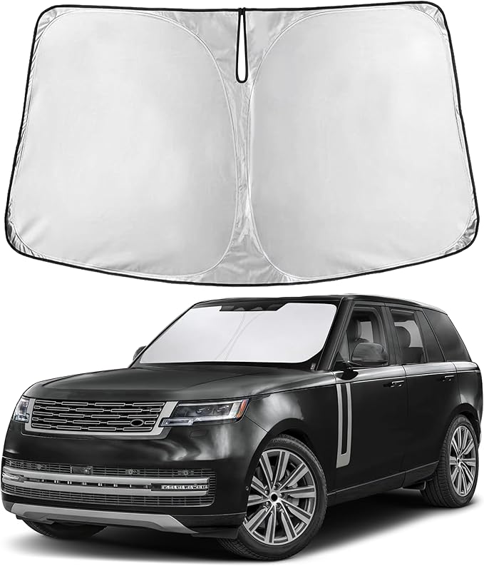 EcoNour Windshield Sunshade Compatible for Land Rover Range Rover Velar 2017-2024 2025 2026, Sun Visor for Front Windshield & Window Sun Shade Cover, UV Heat Blocker & Protector, Car Accessories