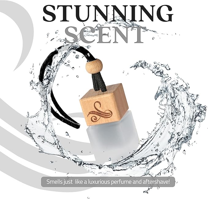 Inspired by Inv.ictus Car Air Freshener for Men | Long Lasting Luxury Diffuser | Automotive Scent Perfume | Vent Clip Auto Air Freshener | Odour Eliminator Technology | Masculine Diffuser Scents 8ML