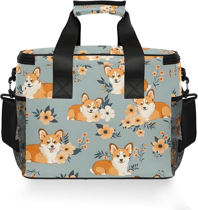 Cooler Bag Insulated Picnic Bag Large Lunch Box Reusable Tote Bag Soft Sided Portable Beach Cooler Grocery Camping