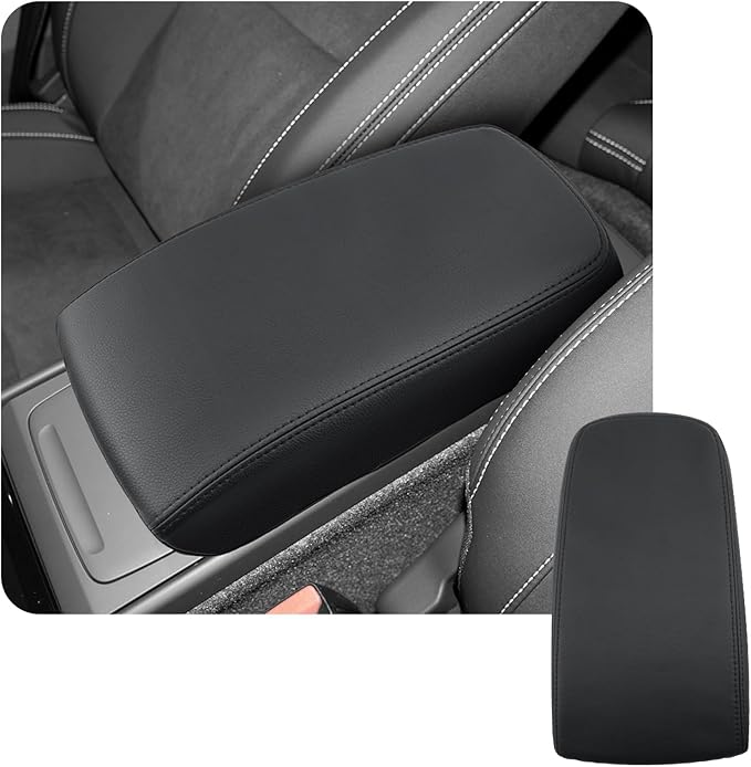 CDEFG for 2025 2026 Volvo XC40 Center Console Cover, for 2019-2025 2026 Volvo XC40 Accessories Armrest Cover XC40 Middle Console Pad Arm Rest Cushion Leather Cover