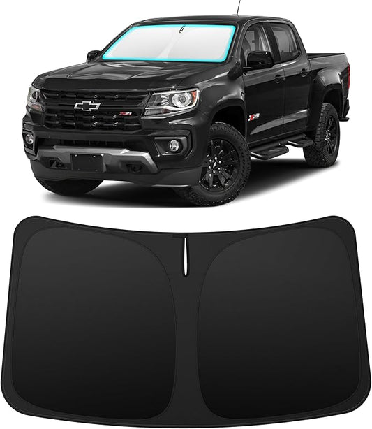INSAUTO Custom Fit Windshield Sun Shade Accessories for Chevrolet/Chevy Colorado 2015-2022, Foldable Front Window Sunshade, UV & Heat Reflector, Keeps Interior Cool, Includes Storage Bag