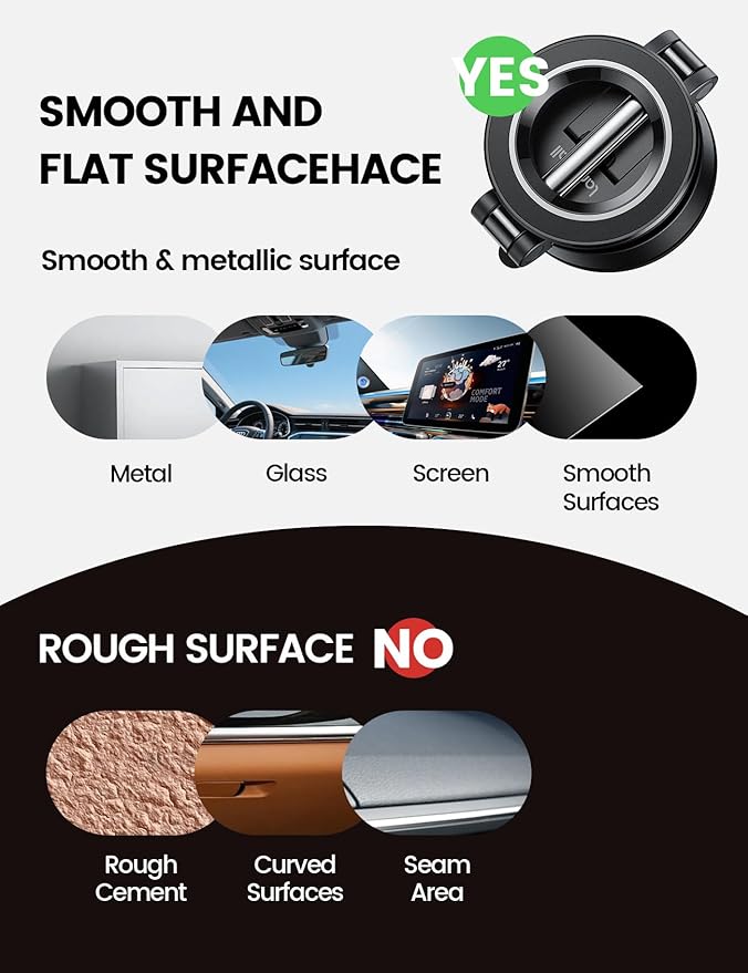 Lamicall Car Phone Mount [70LBS Powerful Suction] for Magsafe Car Mount, 360° Adjustable Suction Cup Phone Mount Dashboard & Windshield for Truck for iPhone 17 All Smartphone