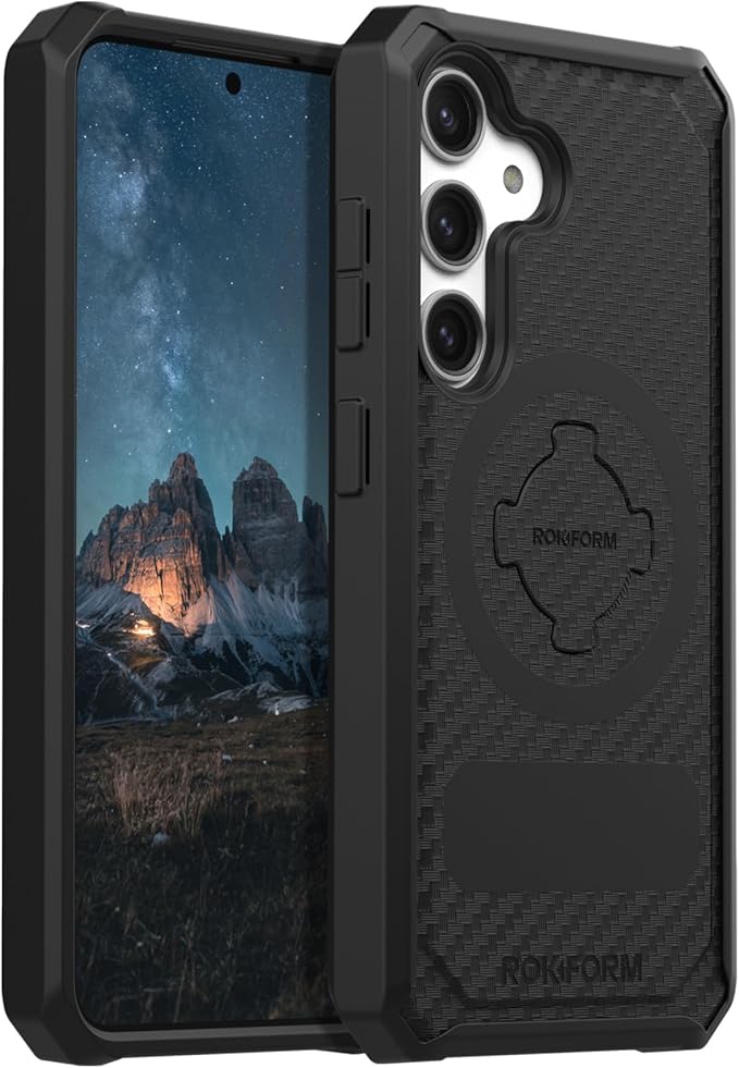 Rokform - Galaxy S24 Case, Rugged Series, Magnetic Case with Twist Lock, Drop Tested Armor (Black)