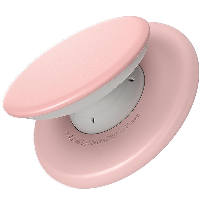 Sinjimoru for MagSafe Phone Grip, Soft Silicone Magnetic Finger Grip for iPhone 17/16/15/14/13, Comfortable One-Touch Holding, M-Tap Tok Pink