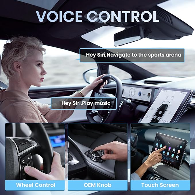 Wireless Carplay Mirror Link Adapter for Apple 3 in 1 Bluetooth Mirroring iOS Phone to Car Screen Adapter 2026 Wired to Wireless Portable USB Car Play Screen Connector for iPhone to Watch Movies