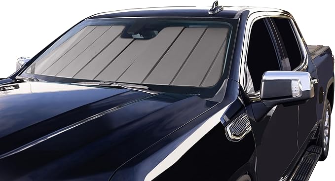 Covercraft UVS100 Custom Sunscreen for 1997-2002 Ford Expedition & Lincoln Navigator, 1997-2004 F-150, 1997-1999 F-250 LD & 1997 F-350, Silver