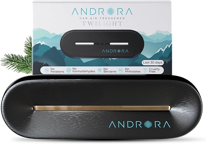 Luxury Car Air Freshener - Aesthetic Car Accessories - Twilight (Pine & Eucalyptus) - REACH & CA Prop 65 Compliant - Formulated Without Phthalates & Benzene - Premium New Car Gift