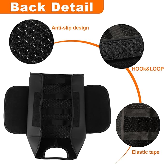 Center Console Armrest Cover for 2015-2020 F150, 2017-2022 F250 F350 F450, 2018-2024 Expedition Accessories Arm Rest Pad Console Lid Protector Cushion Black (Bucket Seat Only)