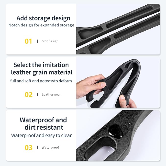 Car Seat Seam Filler 2-Piece Set, Car Seat Seam Plugs for Filling the Gap Between the seat and Console, Car Seat Seam Blocker to Prevent Items from Falling Out Added Storage Organizer