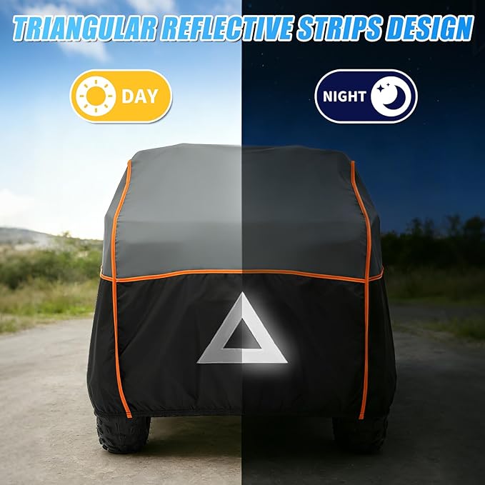 ATV Cover for Hail Protection, 96 Inch Heavy Duty 4 Wheeler Quad Cover, All-Weather Protection, Compatible with Polaris,Honda,Yamaha,Canam,Kawasaki,Suzuki, 96''Lx 50''Wx 48''H