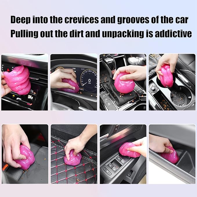 Car Gel Cleaner - Car Accessories Keyboard Cleaner, Car Cleaning Mud, Multipurpose Car Putty Auto Detailing Tools Car Interior Cleaner Accessories for All Car Interior Keyboard Cleaner