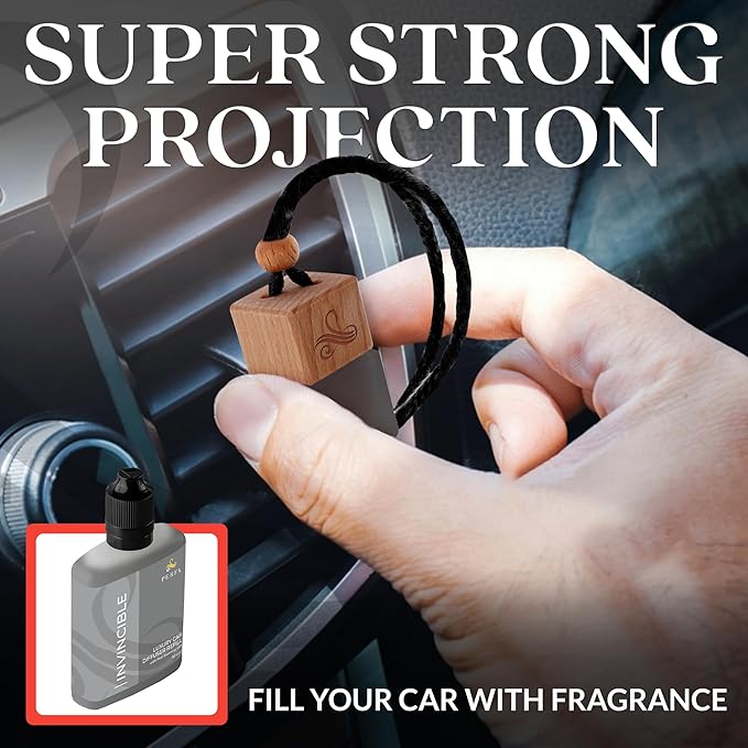 Inspired by Invitus Car Air Fresheners (Refill) | Premium Scented Air Fresheners for Men | 50ml Automotive Diffuser Oil Refill | 3 Months Freshener Long Lasting | Masculine Car Pefume by Perfa